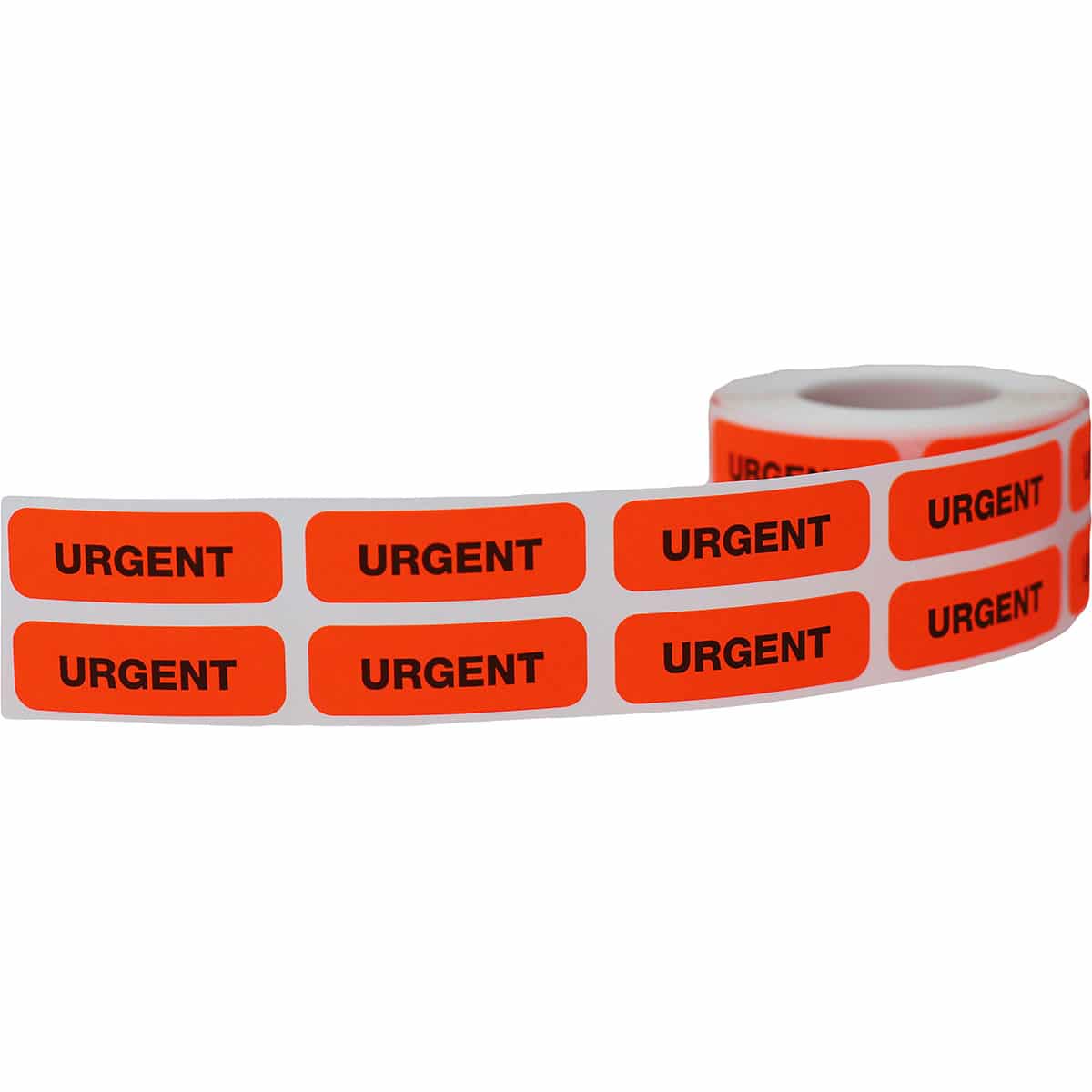 Urgent Rectangle Warning Labels - 0.5" x 1.5" QTY 500