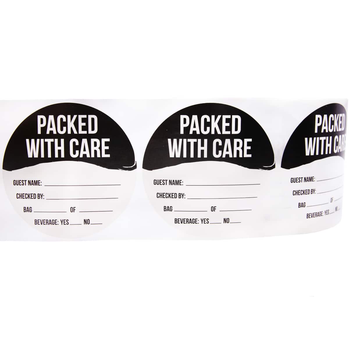 Packed with Care Food Delivery Labels QTY 500 Packed with Care Food Delivery Labels QTY 500