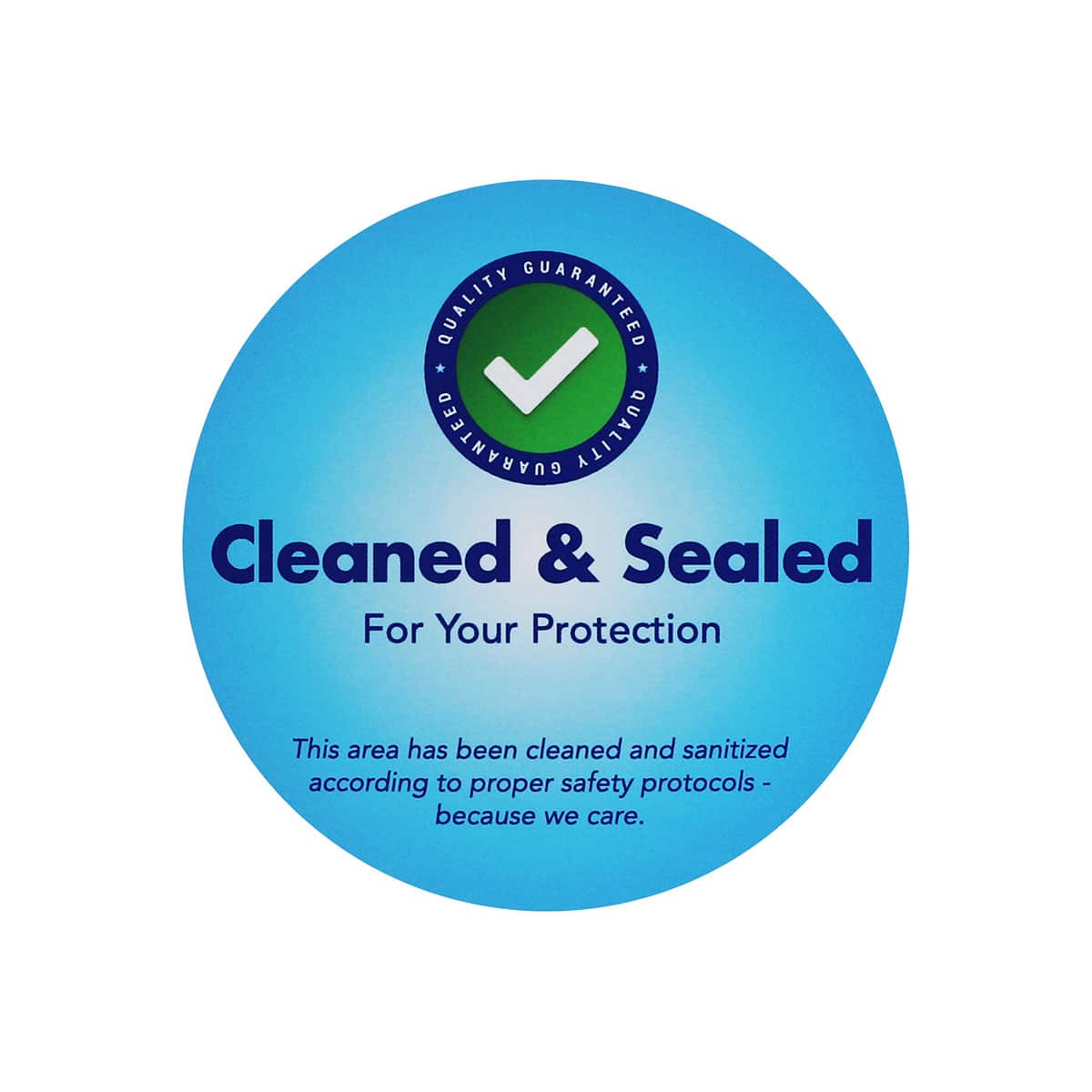 Blue Cleaned and Sealed Labels | 3″ Round QTY 500 Blue Cleaned and Sealed Labels | 3″ Round QTY 500