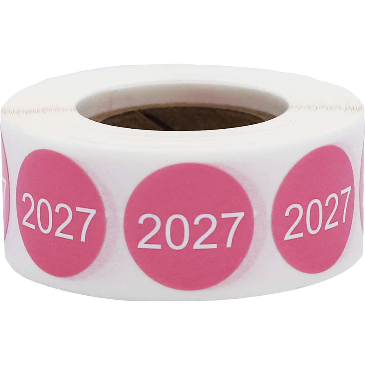Small Year 2027 Stickers | 3/4" Round QTY 500