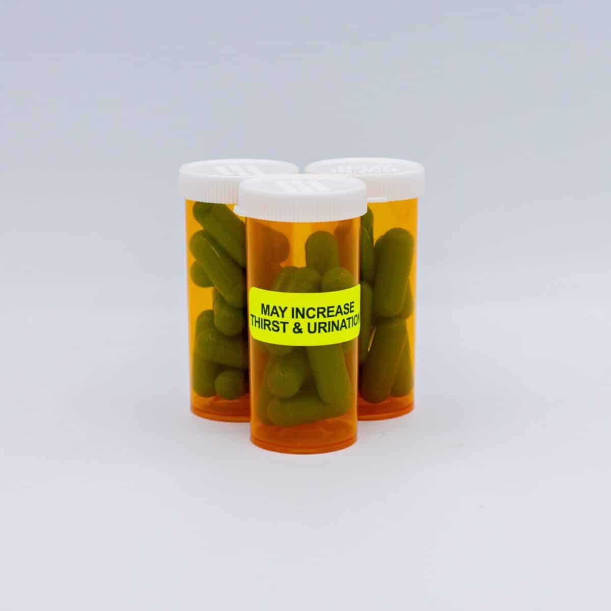 May Increase Thirst & Urination Labels | 0.5" x 1.5" QTY 500 May Increase Thirst & Urination Labels | 0.5" x 1.5" QTY 500