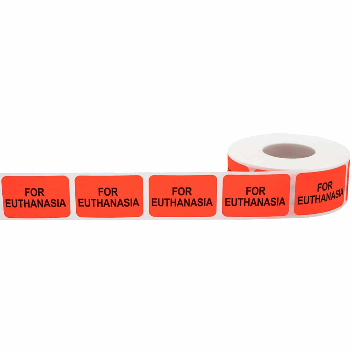 For Euthanasia Veterinarian Labels | 1" x 1.5" QTY 500 For Euthanasia Veterinarian Labels | 1" x 1.5" QTY 500