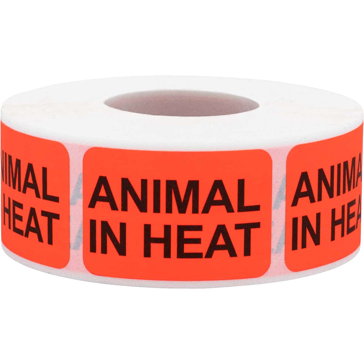 Animal In Heat Veterinarian Labels | 1" x 1.5" QTY 500