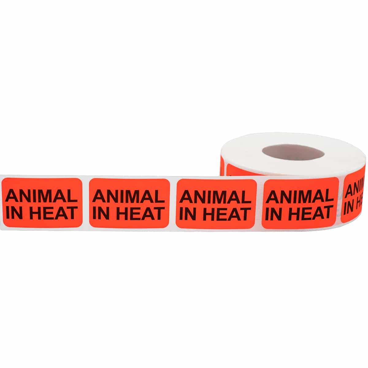 Animal In Heat Veterinarian Labels | 1" x 1.5" QTY 500