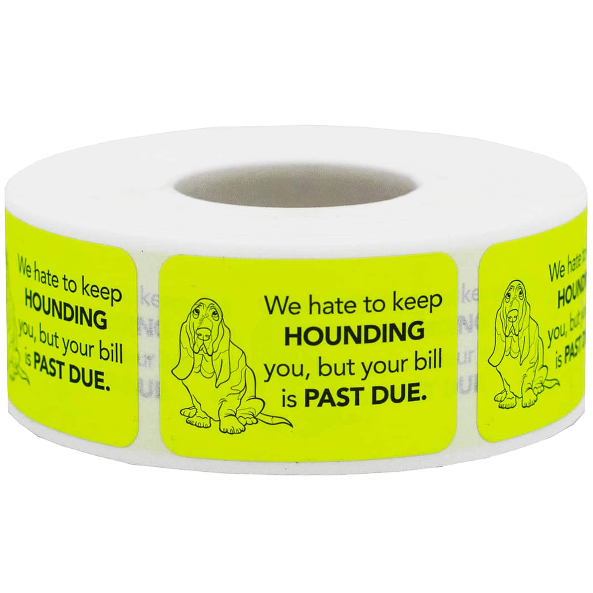 Past Due Stickers - We Hate to Keep Hounding You QTY 500