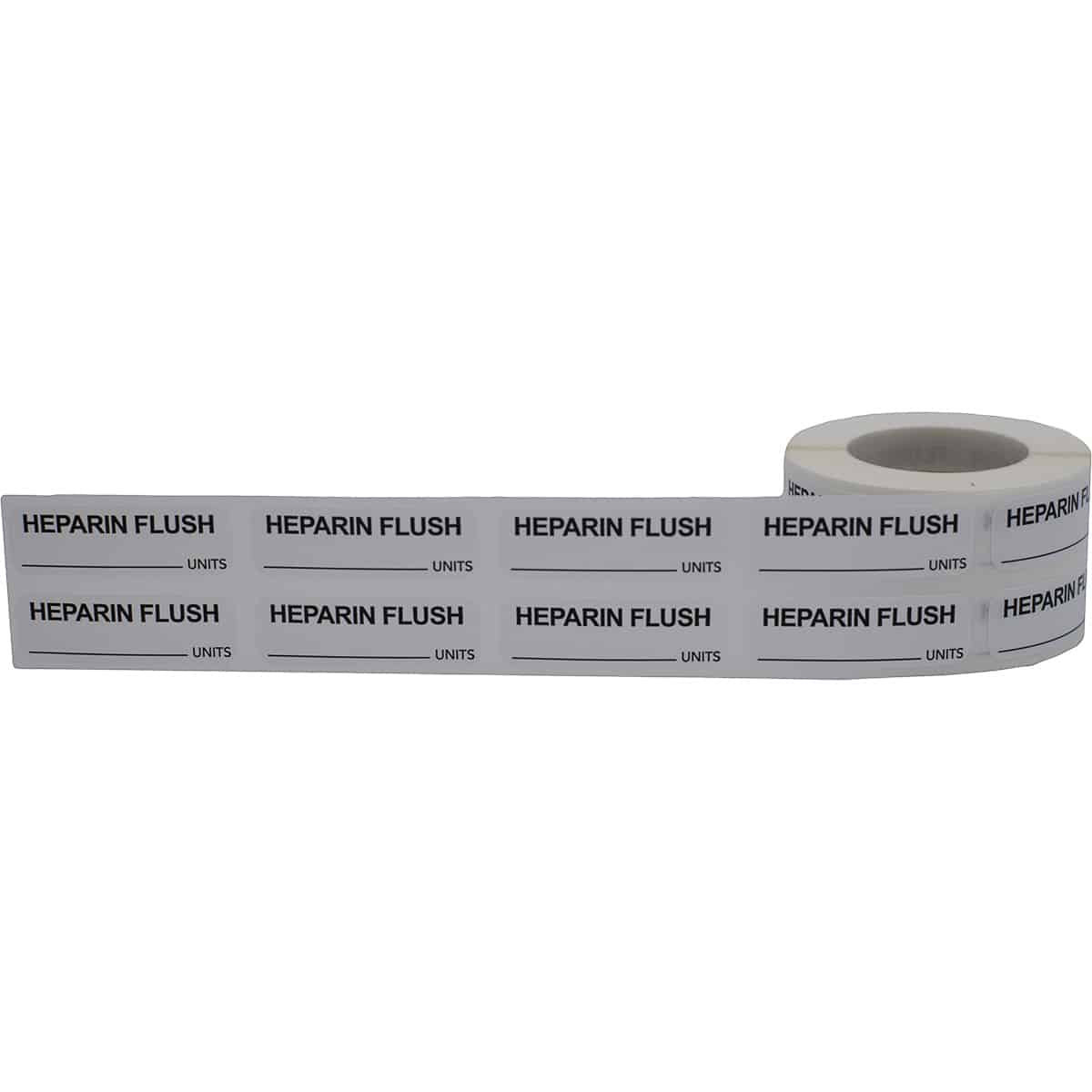 Heparin Flush Labels | 0.5" x 1.5" QTY 500 Heparin Flush Labels | 0.5" x 1.5" QTY 500