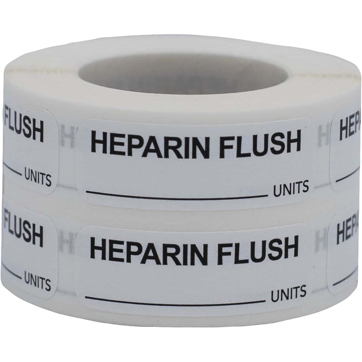 Heparin Flush Labels | 0.5" x 1.5" QTY 500 Heparin Flush Labels | 0.5" x 1.5" QTY 500