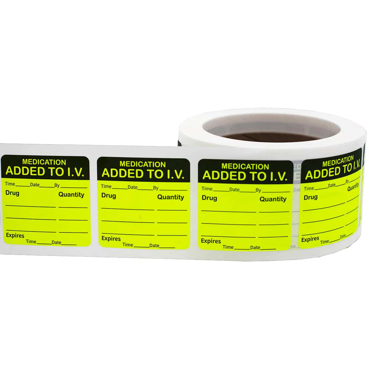 Medication Added To I.V. Pet Care Labels | 2" x 2" QTY 500