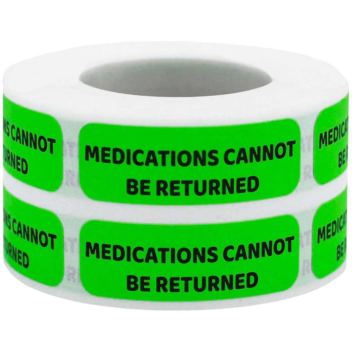 Medications Cannot Be Returned Labels | 0.5" x 1.5" QTY 500 Medications Cannot Be Returned Labels | 0.5" x 1.5" QTY 500