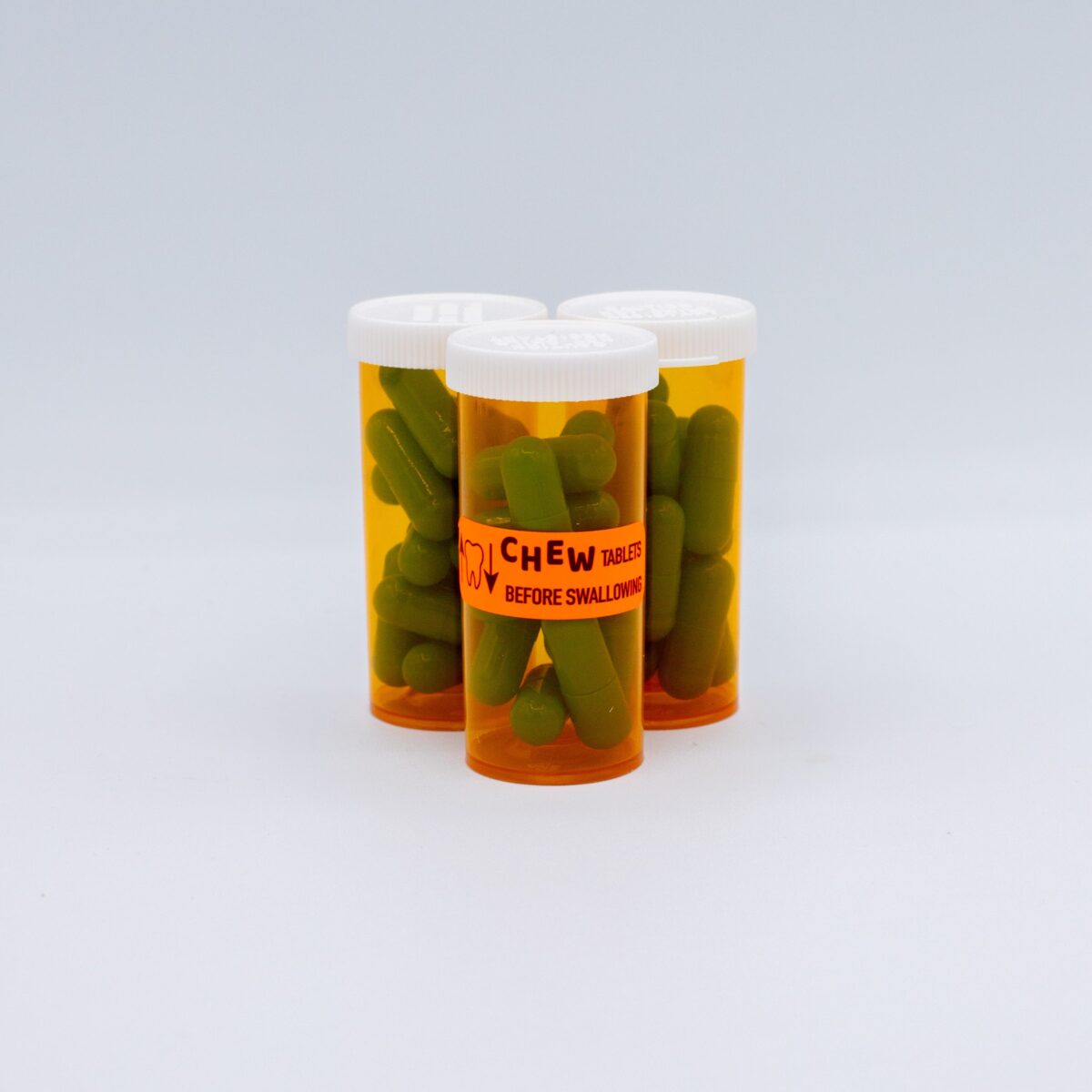 Chew Tablets Before Swallowing Labels | 0.5" x 1.5" QTY 500 Chew Tablets Before Swallowing Labels | 0.5" x 1.5" QTY 500