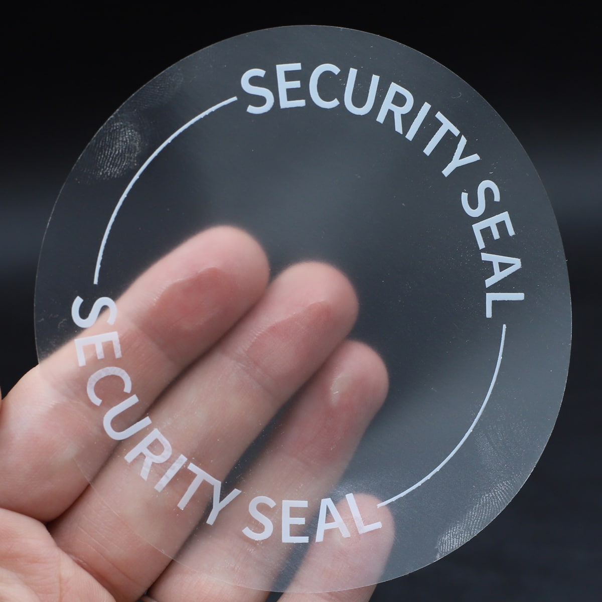 Clear Security Seal Labels 4" Round QTY 500 Clear Security Seal Labels 4" Round QTY 500