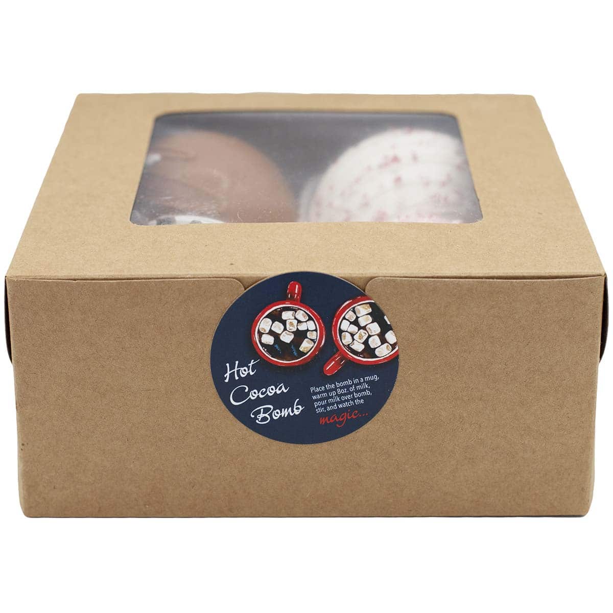 Hot Cocoa Bomb Labels Instructions Blue Design QTY 50 Hot Cocoa Bomb Labels Instructions Blue Design QTY 50