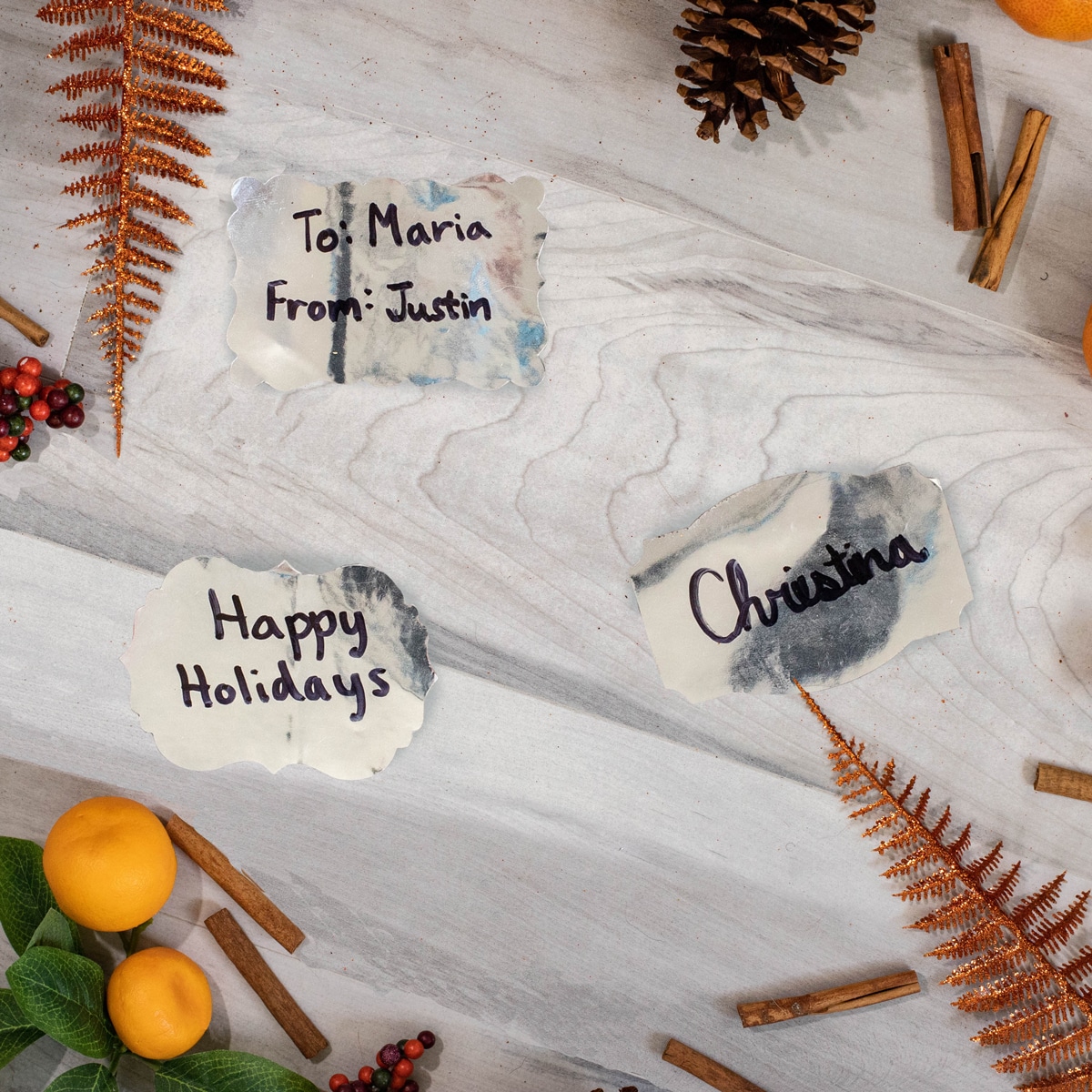 Silver Holiday Gift Tags for Personalized Gift Wrapping QTY 100 Silver Holiday Gift Tags for Personalized Gift Wrapping QTY 100