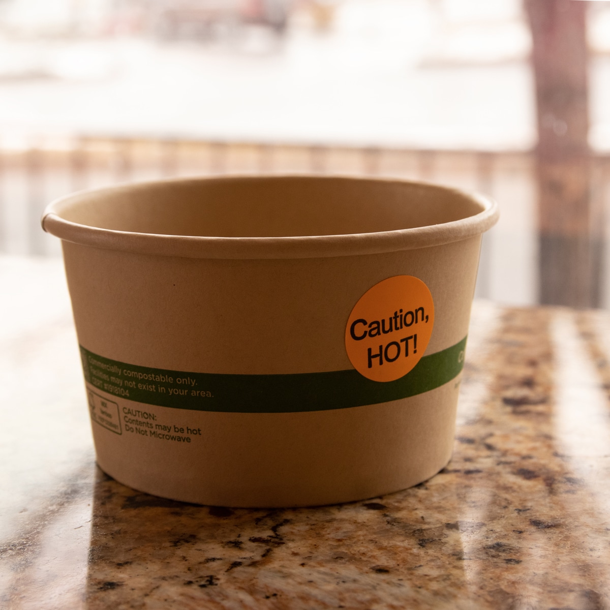 Caution, Hot! 1" Round Deli Labels QTY 500