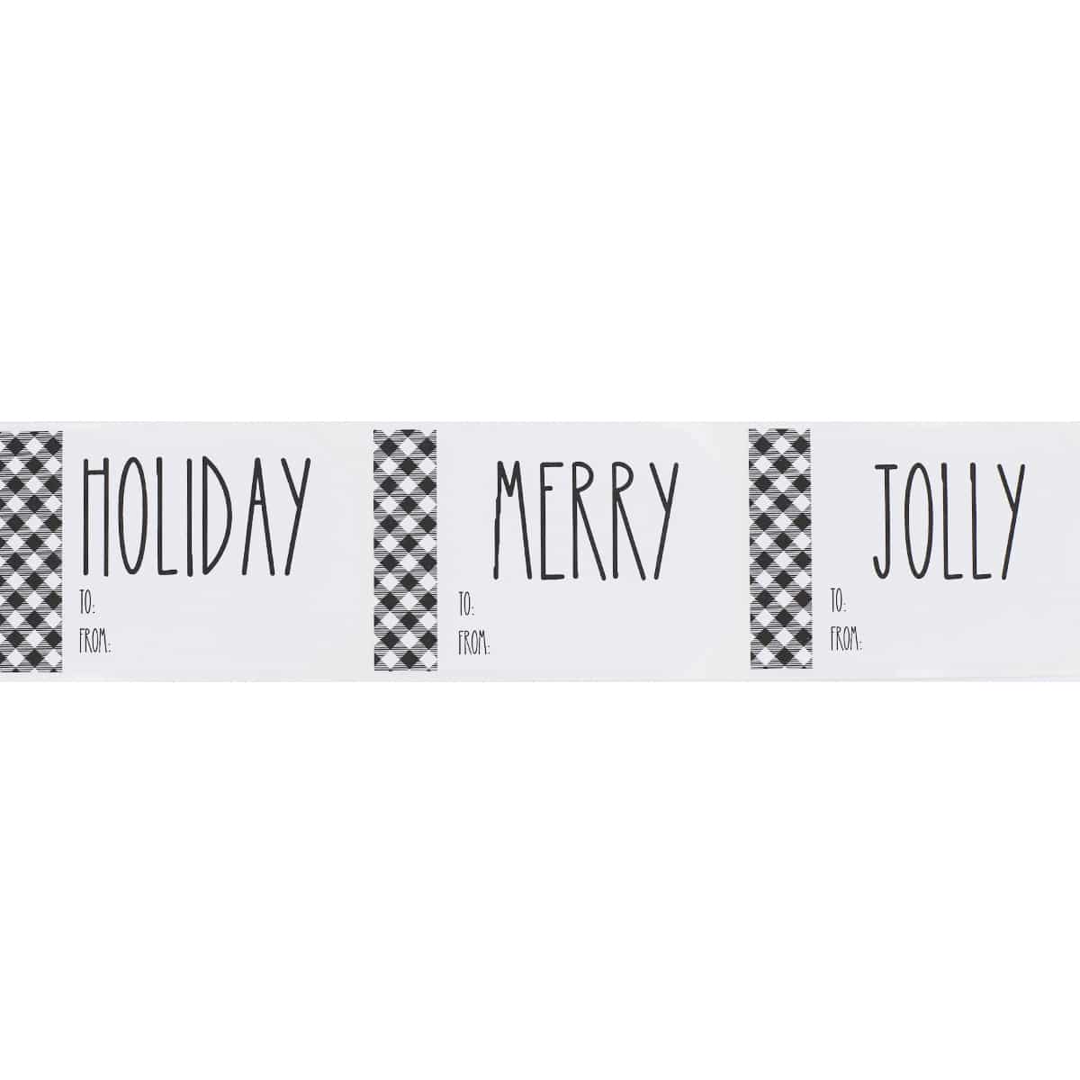 Farmhouse Style Christmas Gift Tag Stickers QTY 25 Farmhouse Style Christmas Gift Tag Stickers QTY 25