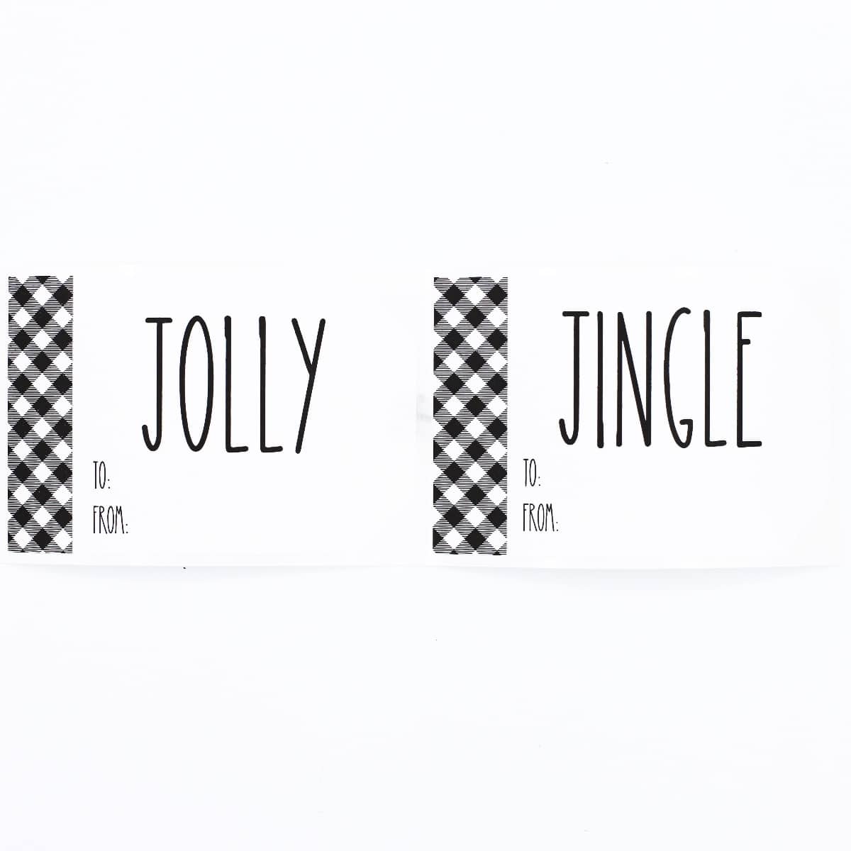 White Farmhouse Style Holiday Gift Tag Stickers QTY 100 White Farmhouse Style Holiday Gift Tag Stickers QTY 100