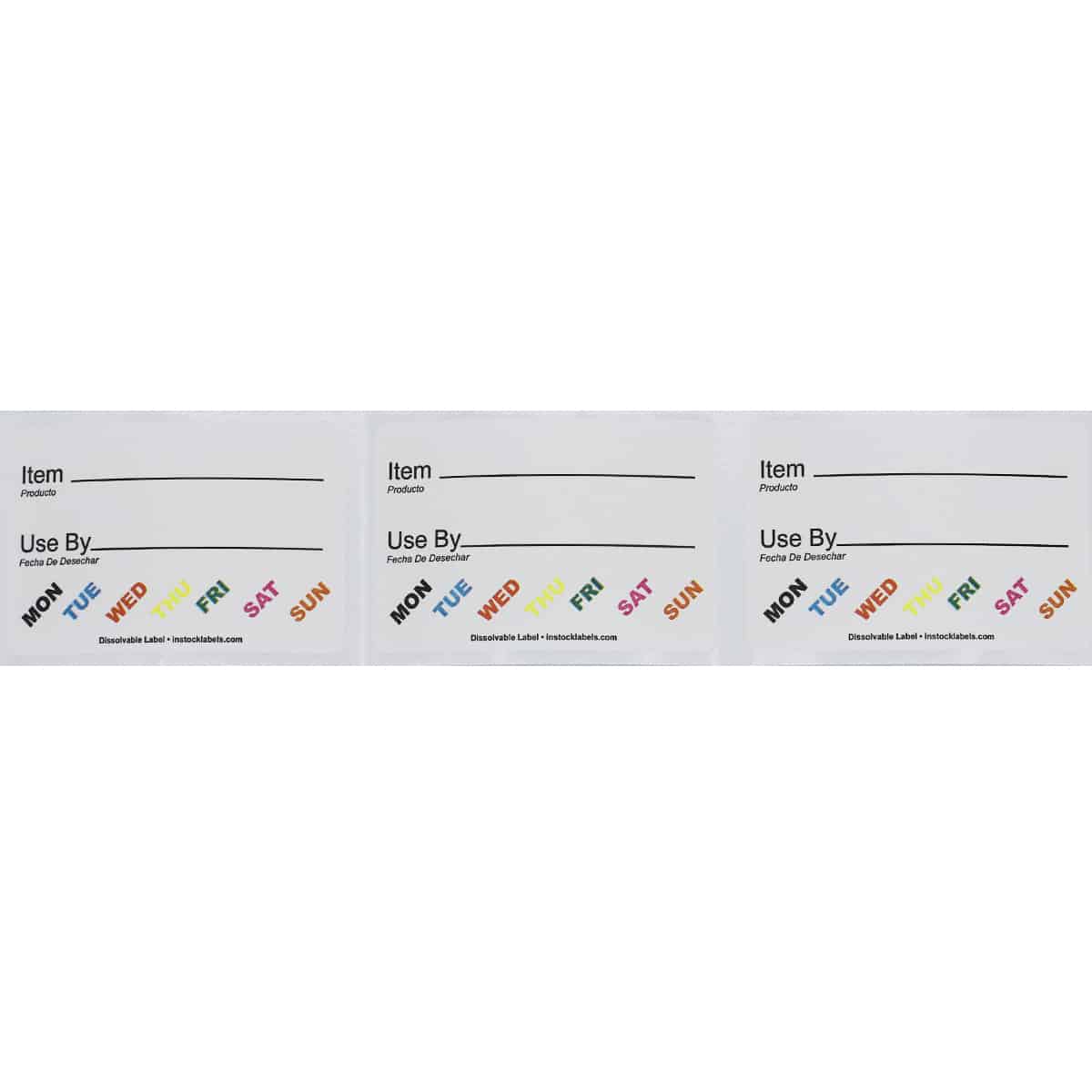 Universal Food Rotation Dissolvable Labels QTY 500 Universal Food Rotation Dissolvable Labels QTY 500