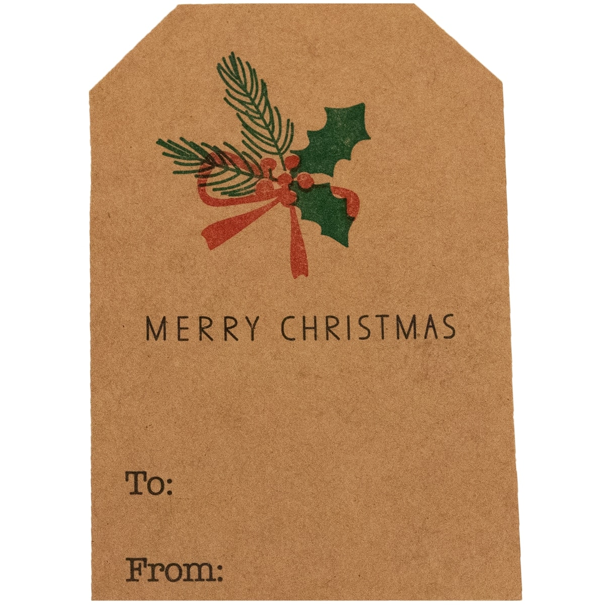 Mistletoe Holiday Christmas Adhesive Gift Tags QTY 100