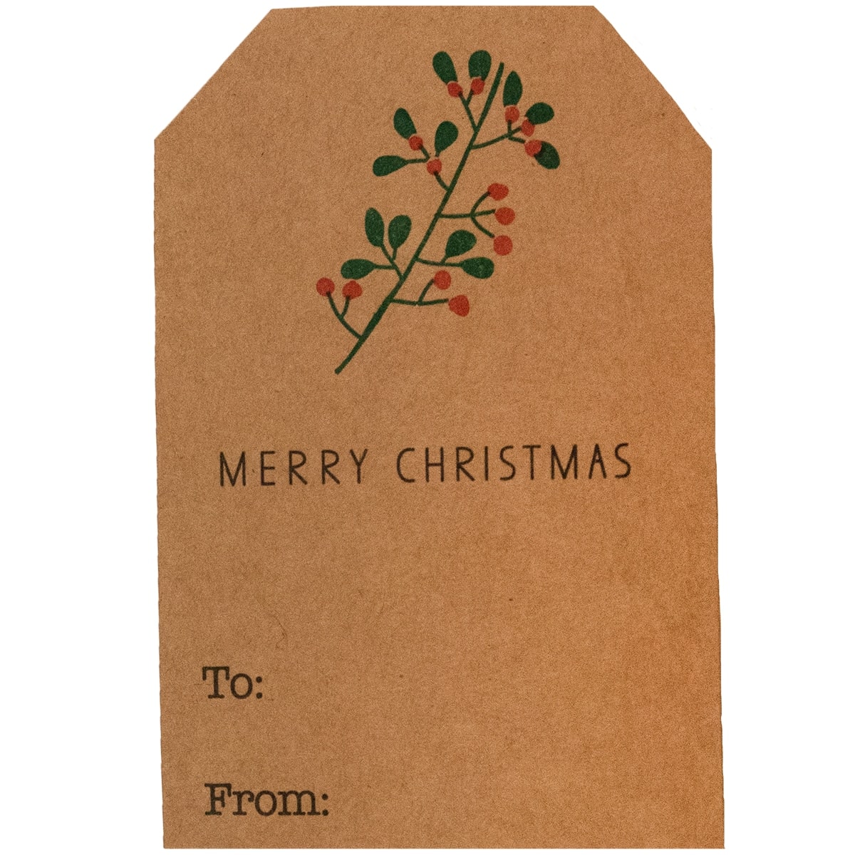Mistletoe Holiday Christmas Adhesive Gift Tags QTY 100