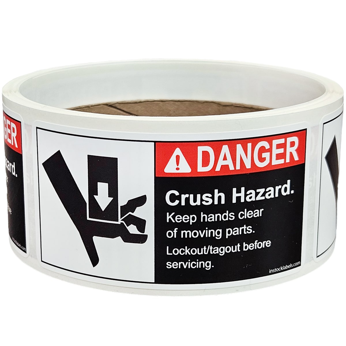 Crush Hazard ANSI Danger Labels QTY 500 Crush Hazard ANSI Danger Labels QTY 500