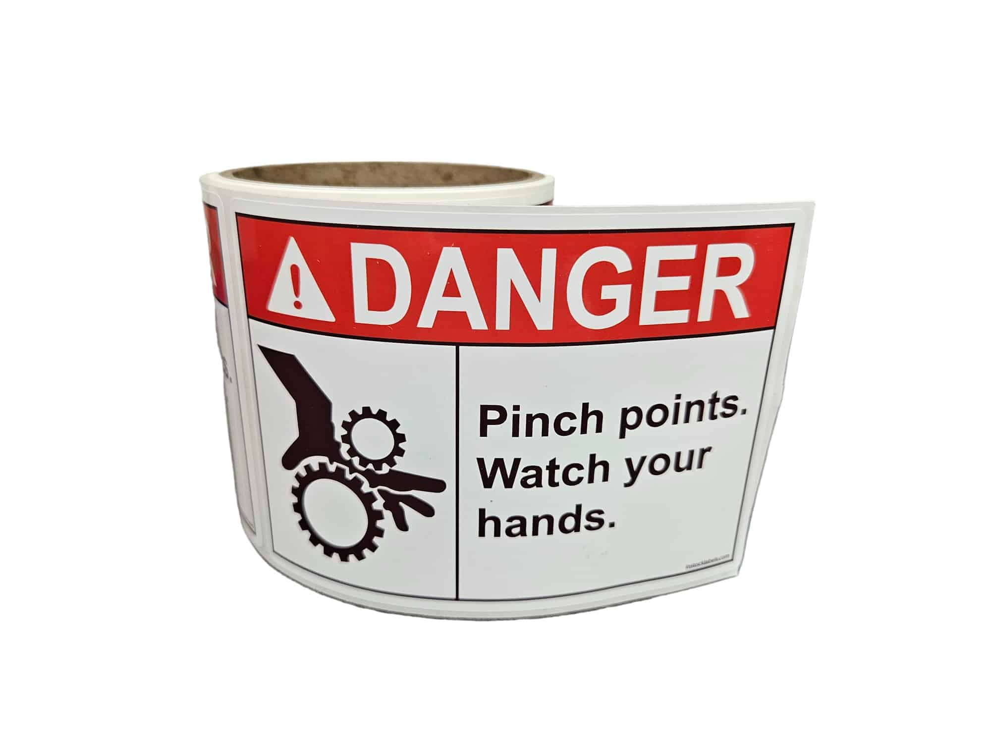 Pinch Points Danger Labels