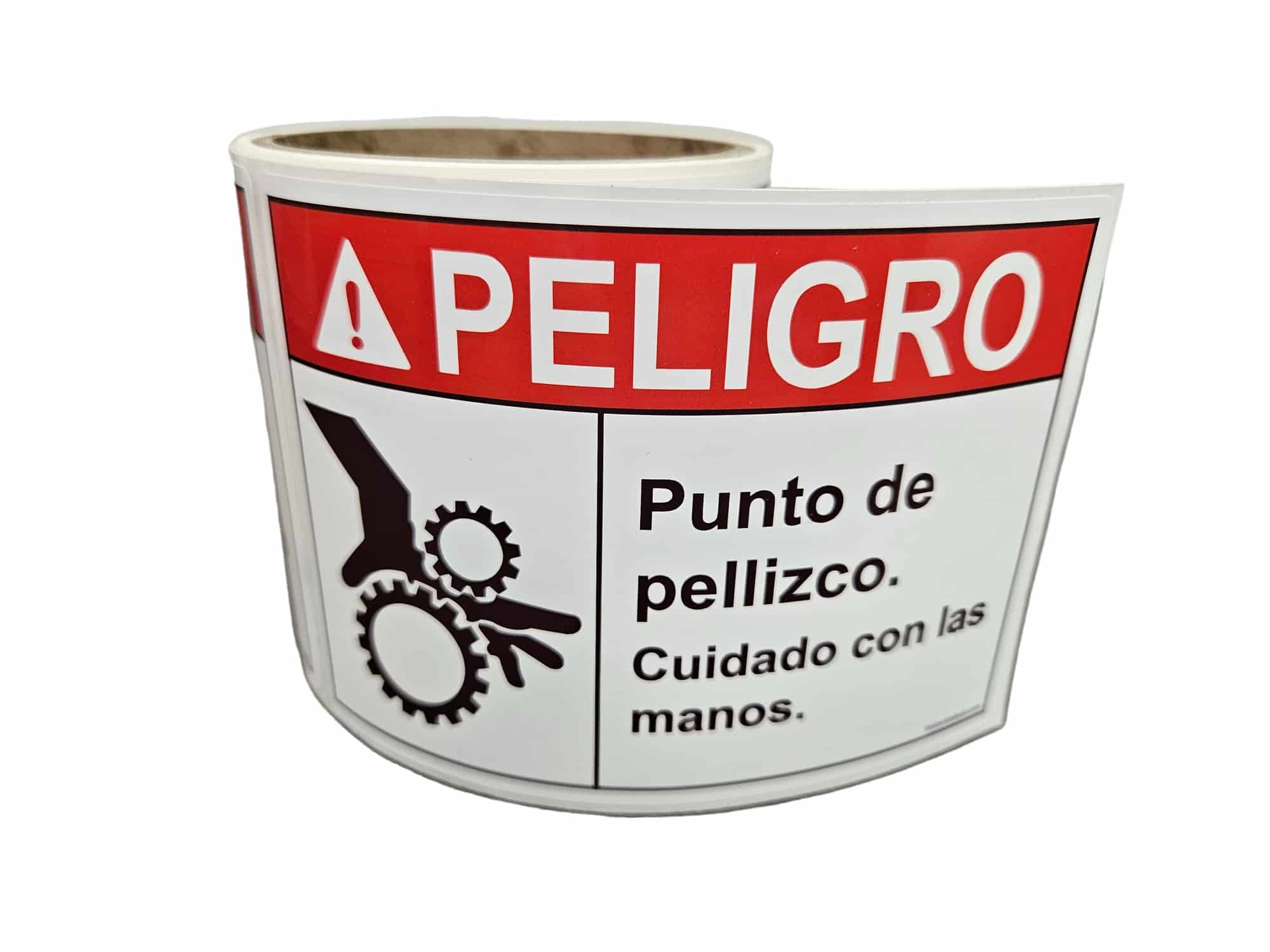 Punto de pellizco Danger Labels-3.5″ x 5″ stickers