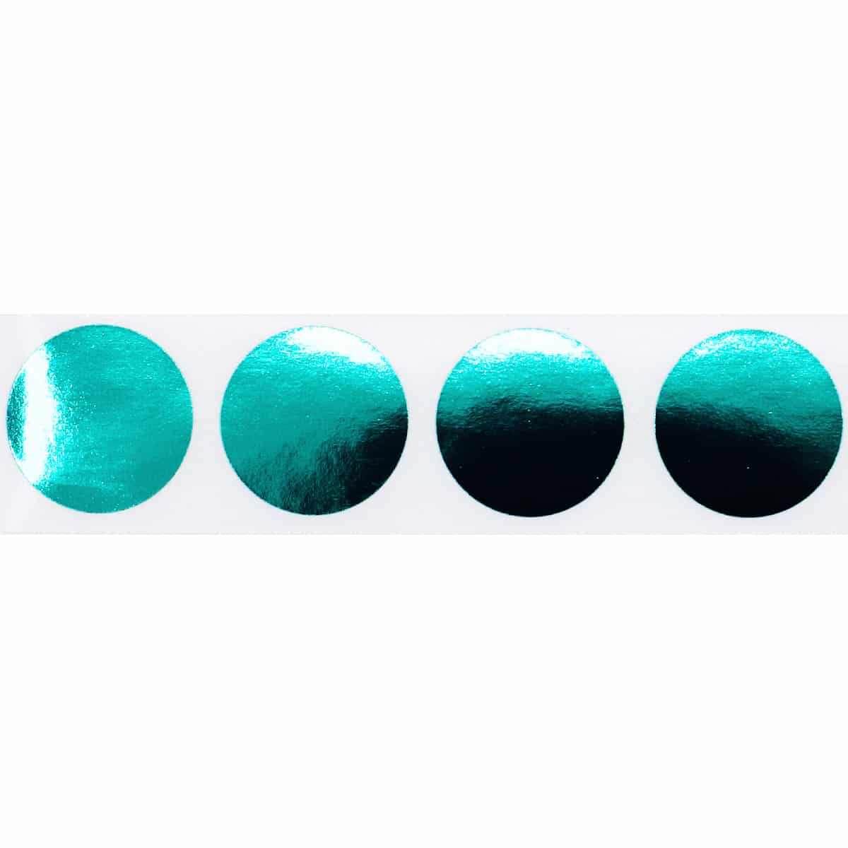 Metallic Green Labels 3/4" Round QTY 500