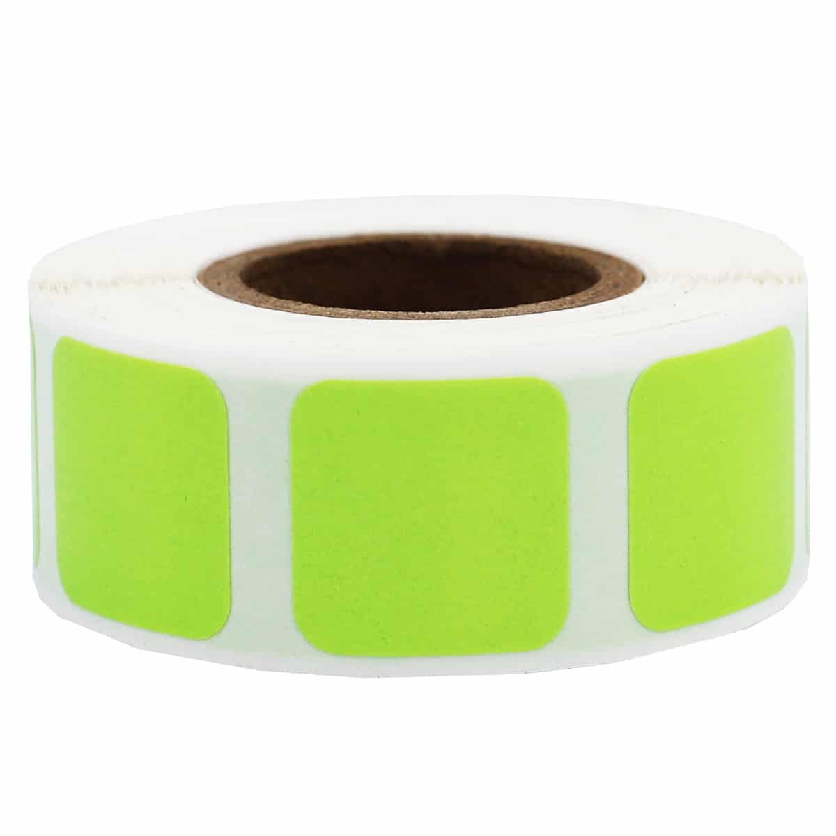 Light Green Stickers 3/4" Square QTY 500 Light Green Stickers 3/4" Square QTY 500