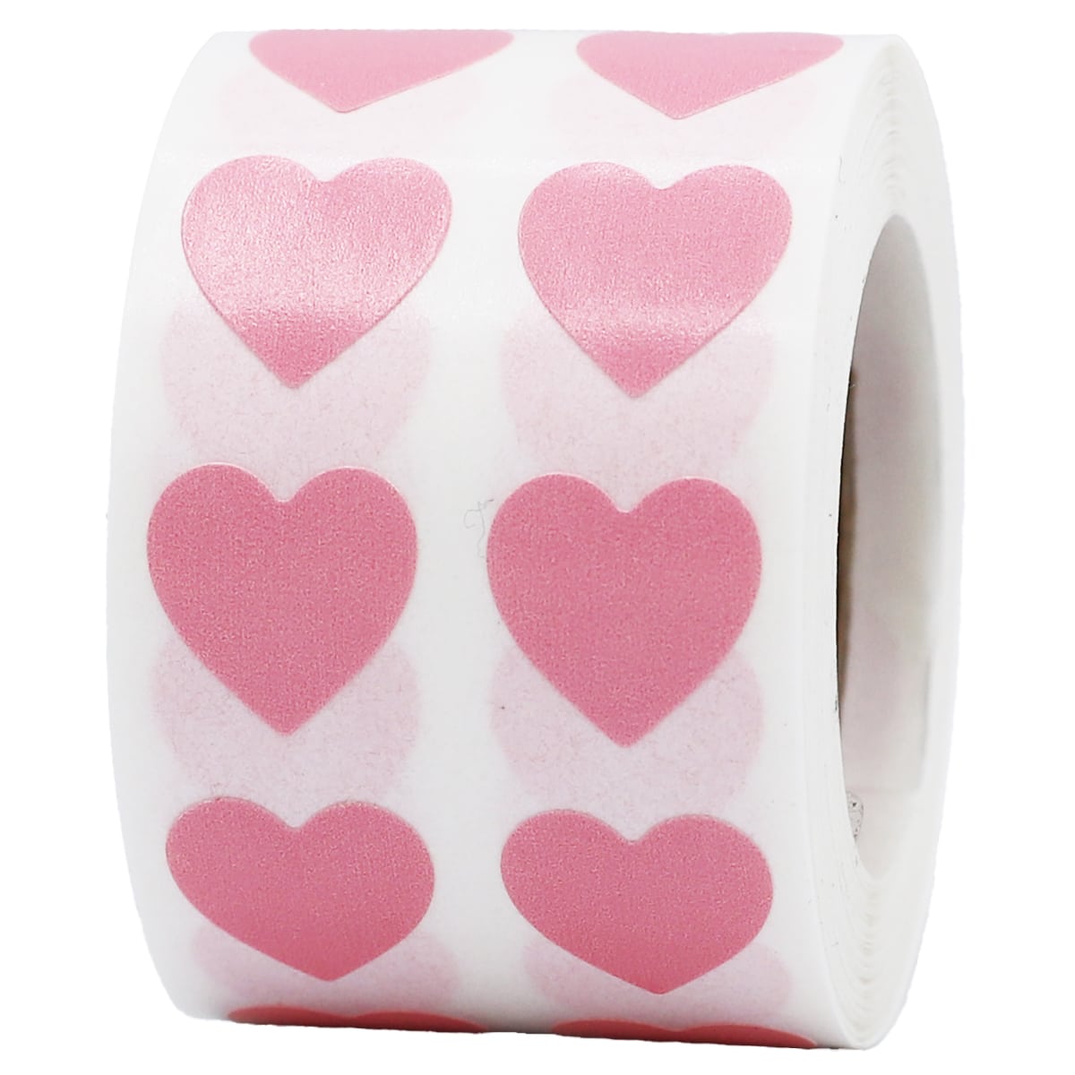 Small Pink Heart Stickers 1/2" QTY 1,000 Small Pink Heart Stickers 1/2" QTY 1,000