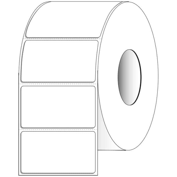 Direct Thermal Perforated White Labels | 3" Inch Core | 4" x 2" QTY 3000 Direct Thermal Perforated White Labels | 3" Inch Core | 4" x 2" QTY 3000