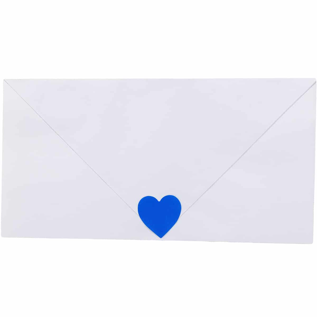 Blue Heart Stickers 3/4" QTY 500