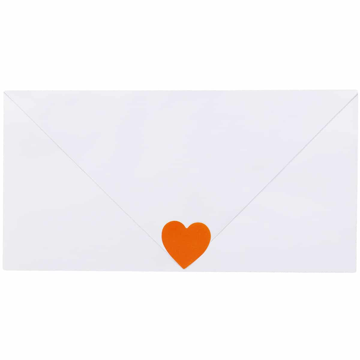 Orange Heart Stickers 3/4" QTY 500 Orange Heart Stickers 3/4" QTY 500