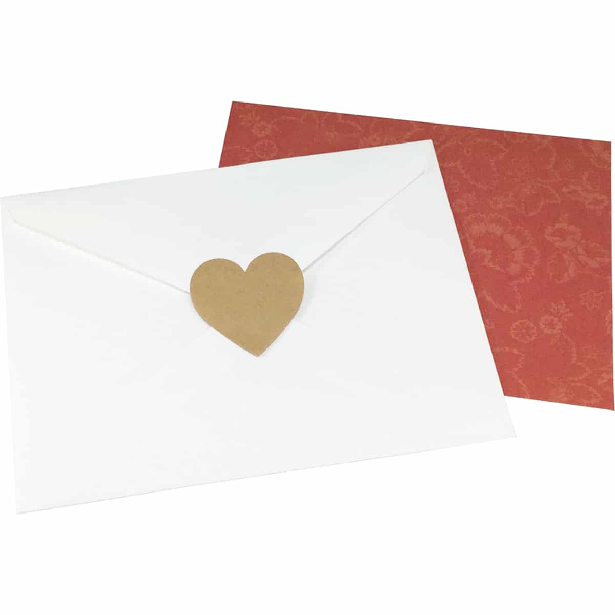 Brown Kraft Paper Heart Stickers 1.5" QTY 500 Brown Kraft Paper Heart Stickers 1.5" QTY 500