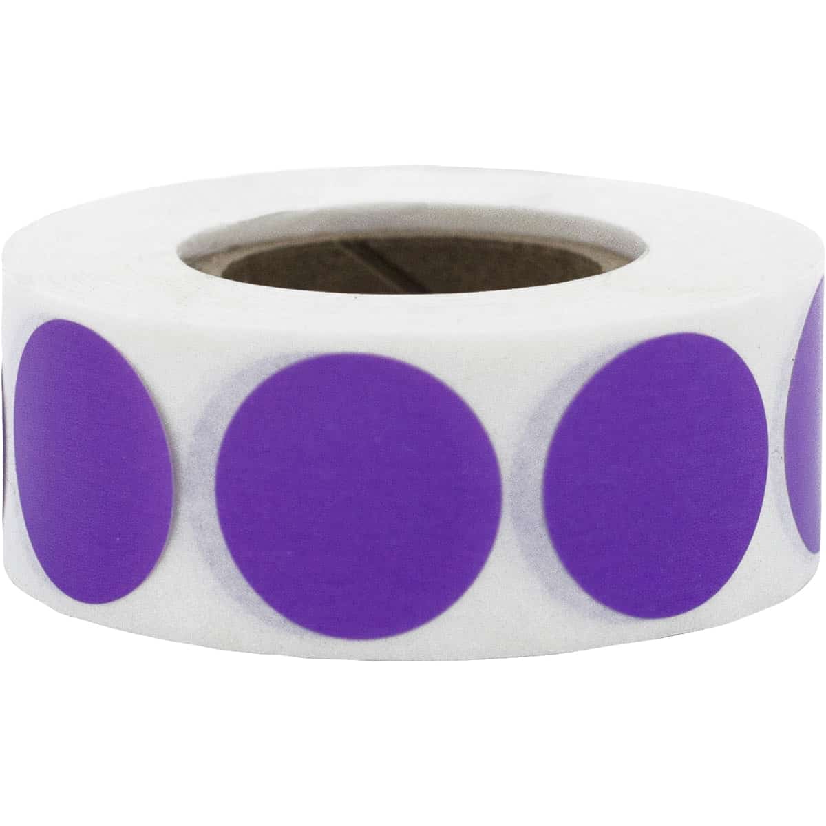 Purple Removable Labels 3/4" Round QTY 500