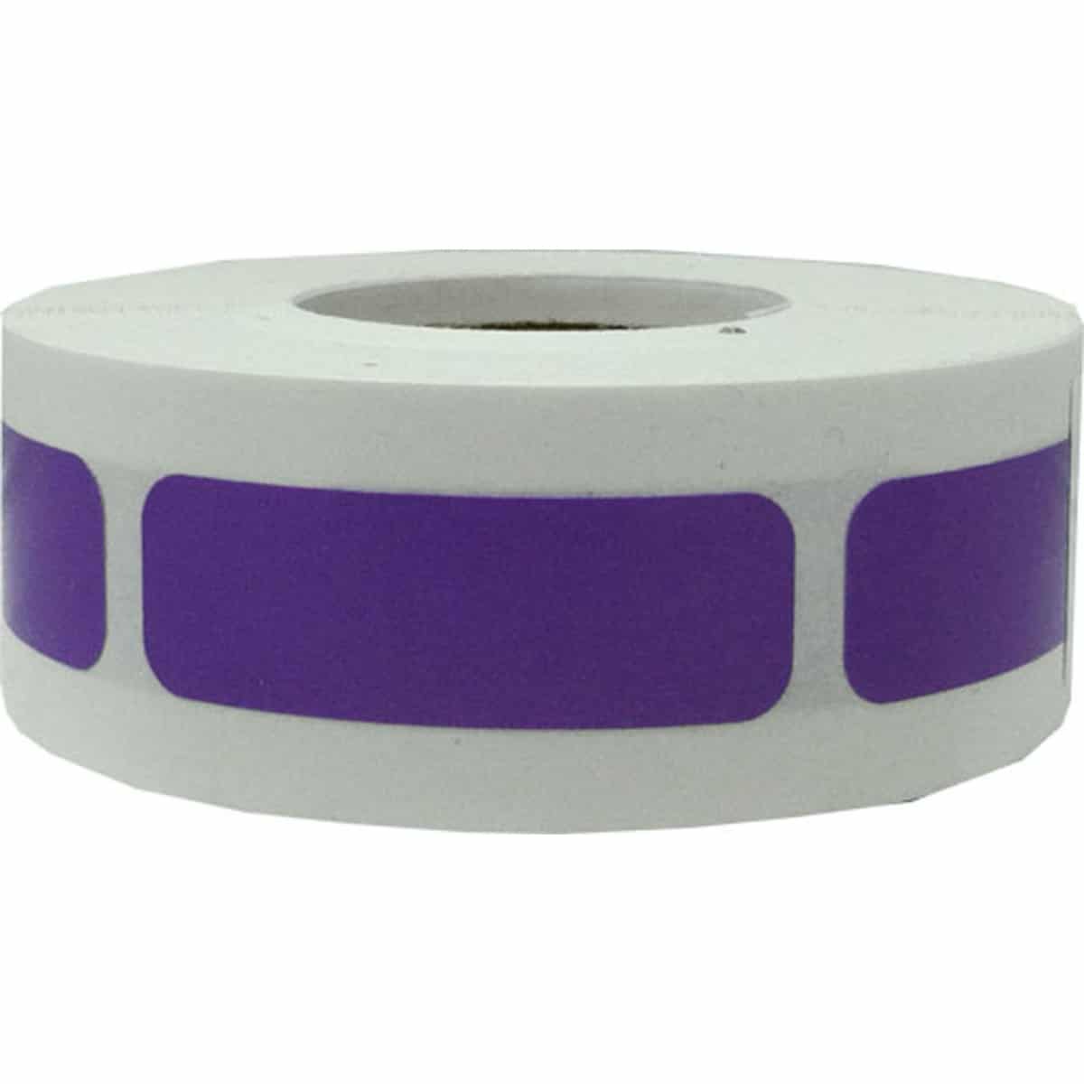 Small Purple Color Code Rectangle Labels 0.5" x 1.5" QTY 500 Small Purple Color Code Rectangle Labels 0.5" x 1.5" QTY 500