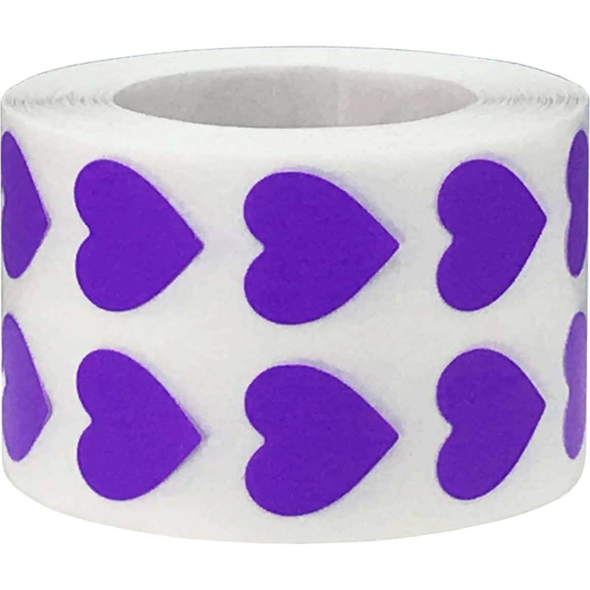 Small Purple Heart Stickers 1/2" QTY 1,000