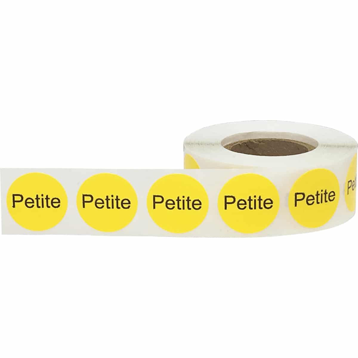 Petite Size Stickers – 3/4" Round Yellow Labels – QTY 500