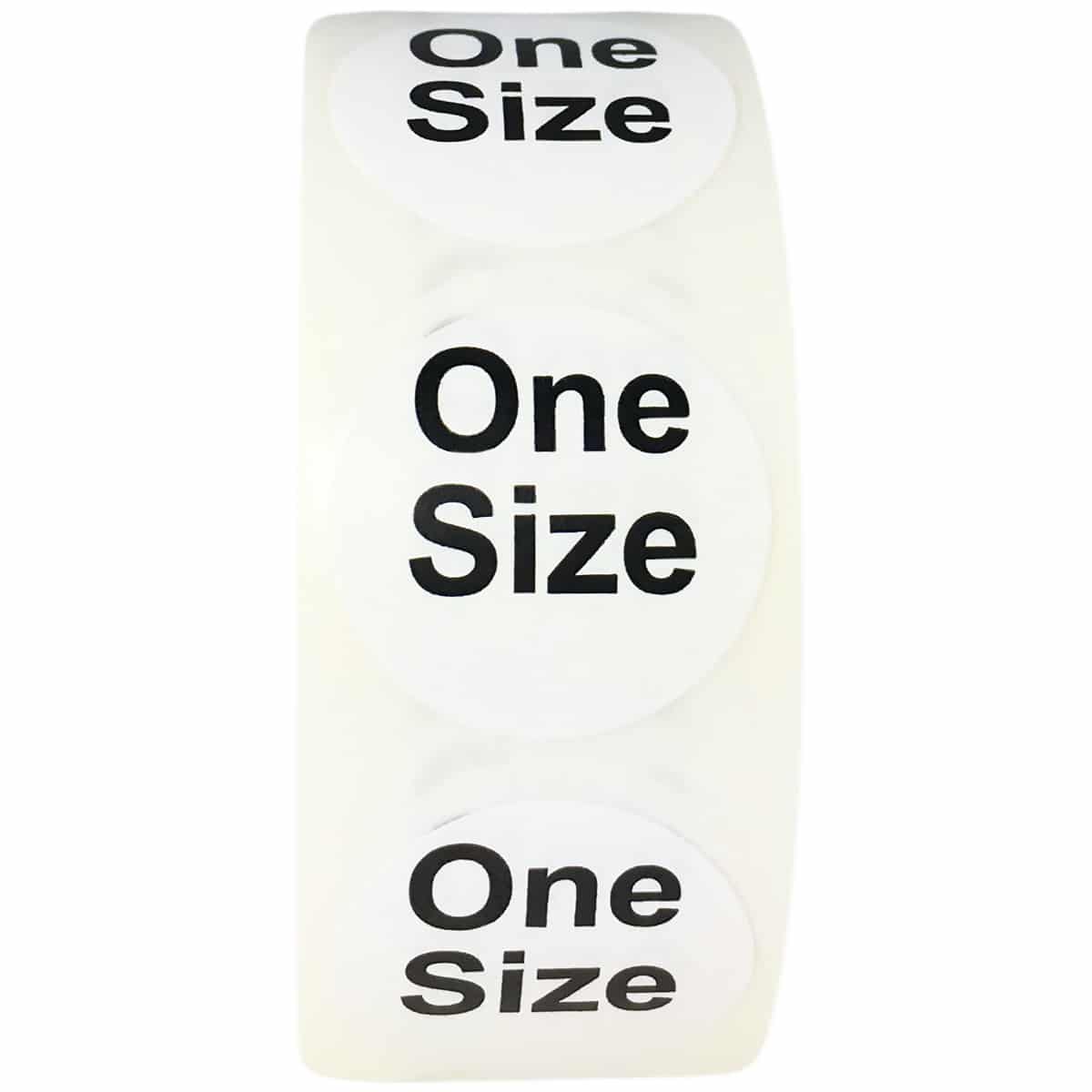 White/Black Round One Size Standard Size Stickers for Shirts QTY 500 White/Black Round One Size Standard Size Stickers for Shirts QTY 500