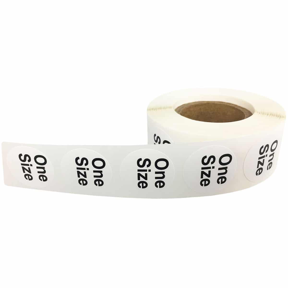 White/Black Round One Size Standard Size Stickers for Shirts QTY 500 White/Black Round One Size Standard Size Stickers for Shirts QTY 500