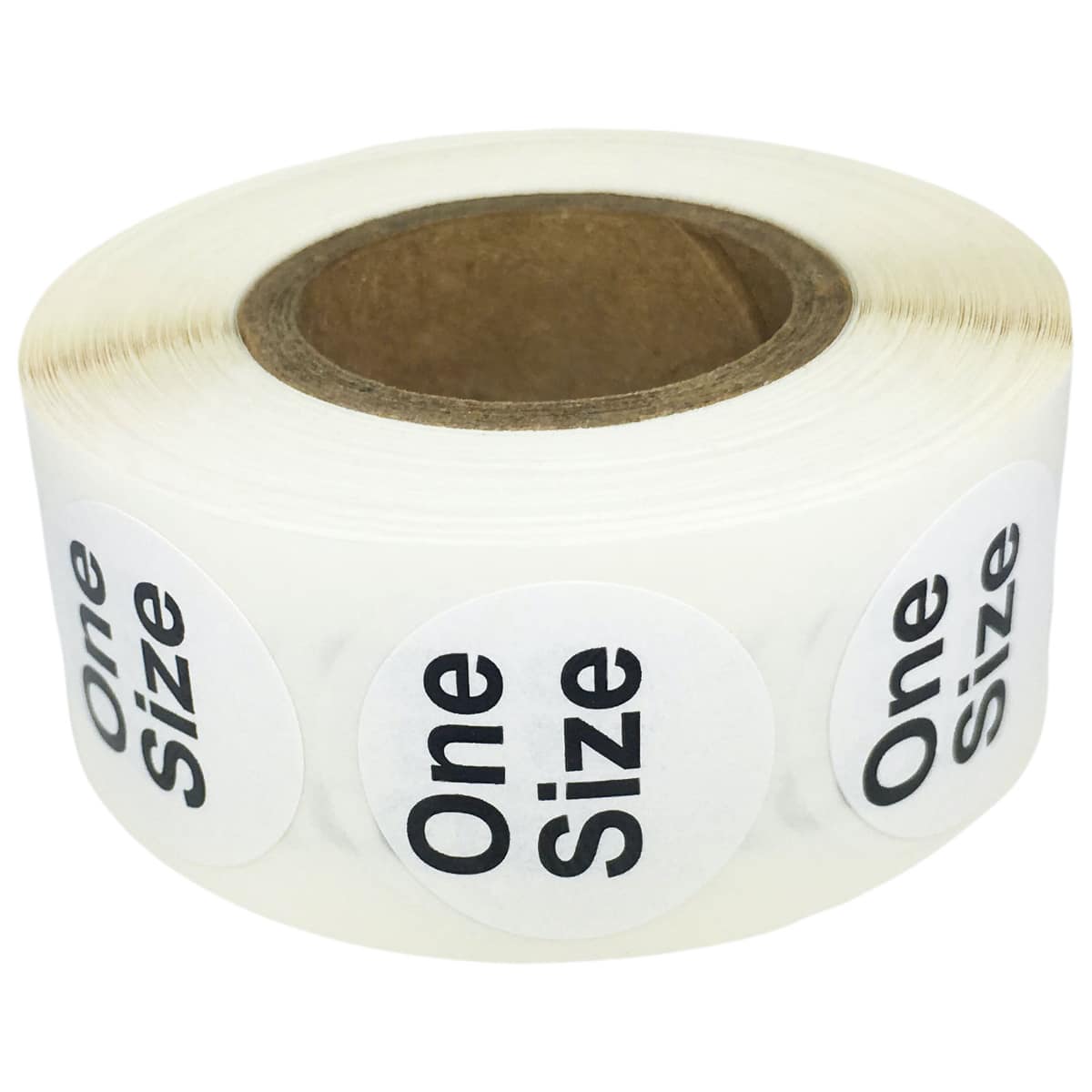 White/Black Round One Size Standard Size Stickers for Shirts QTY 500 White/Black Round One Size Standard Size Stickers for Shirts QTY 500