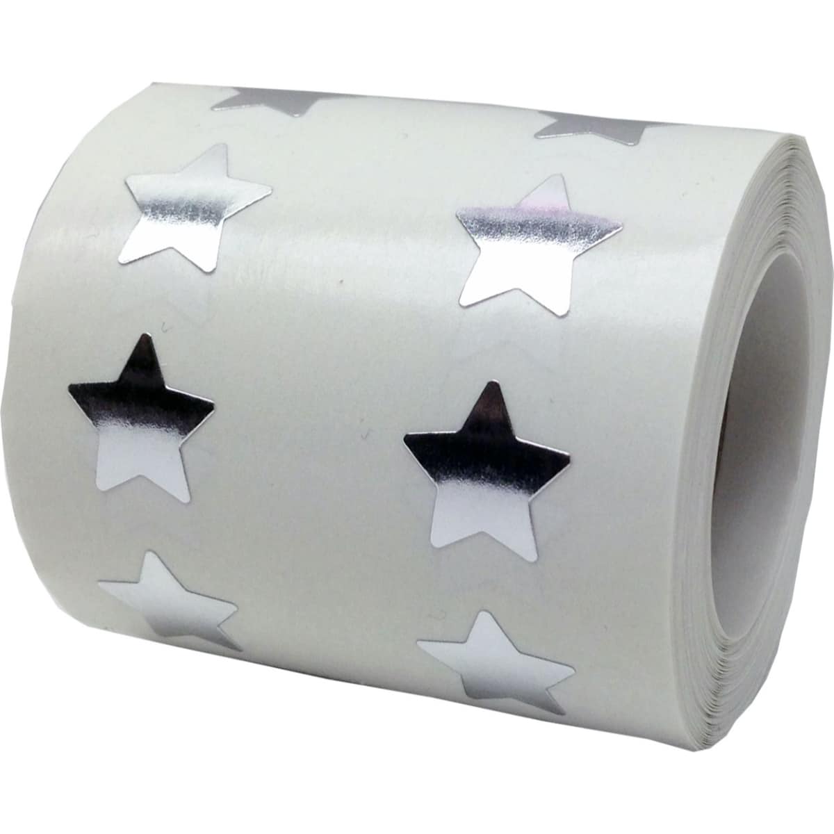 Small Metallic Silver Star Stickers 1/2" Inch QTY 1,000 Small Metallic Silver Star Stickers 1/2" Inch QTY 1,000
