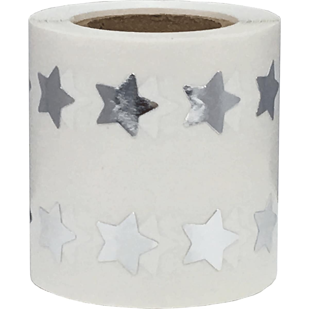 Small Metallic Silver Star Stickers 1/2" Inch QTY 1,000 Small Metallic Silver Star Stickers 1/2" Inch QTY 1,000