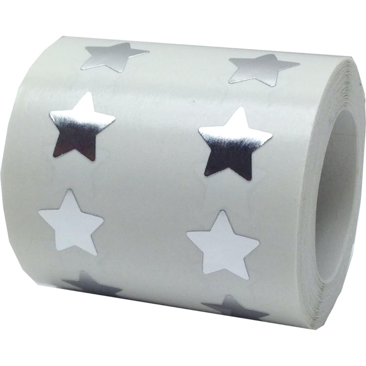 Small Metallic Silver Star Stickers 1/2" Inch QTY 1,000 Small Metallic Silver Star Stickers 1/2" Inch QTY 1,000