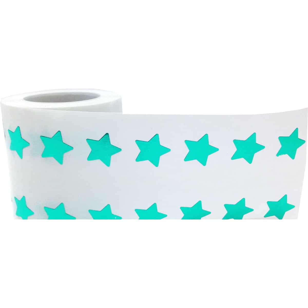 Small Metallic Green Star Stickers 1/2" Inch QTY 1,000 Small Metallic Green Star Stickers 1/2" Inch QTY 1,000