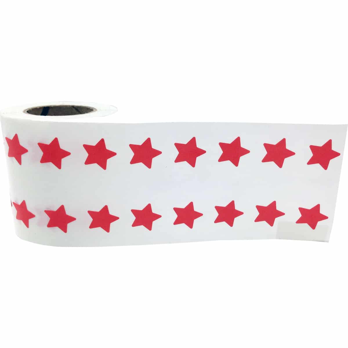Small Red Star Stickers 1/2" Inch QTY 1,000