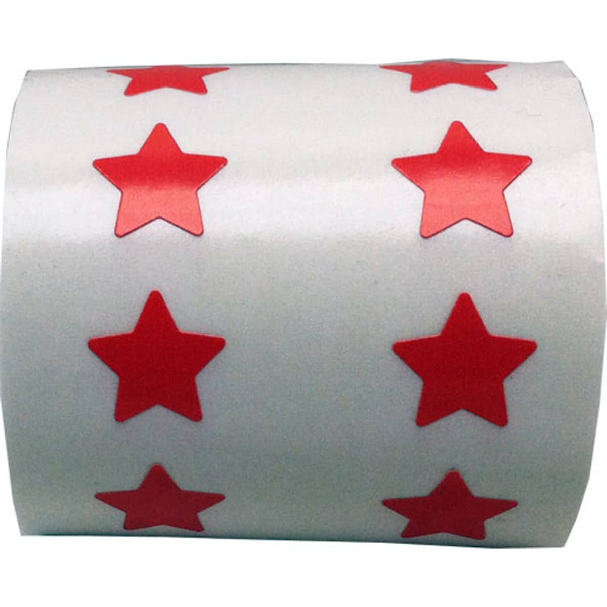 Small Red Star Stickers 1/2" Inch QTY 1,000