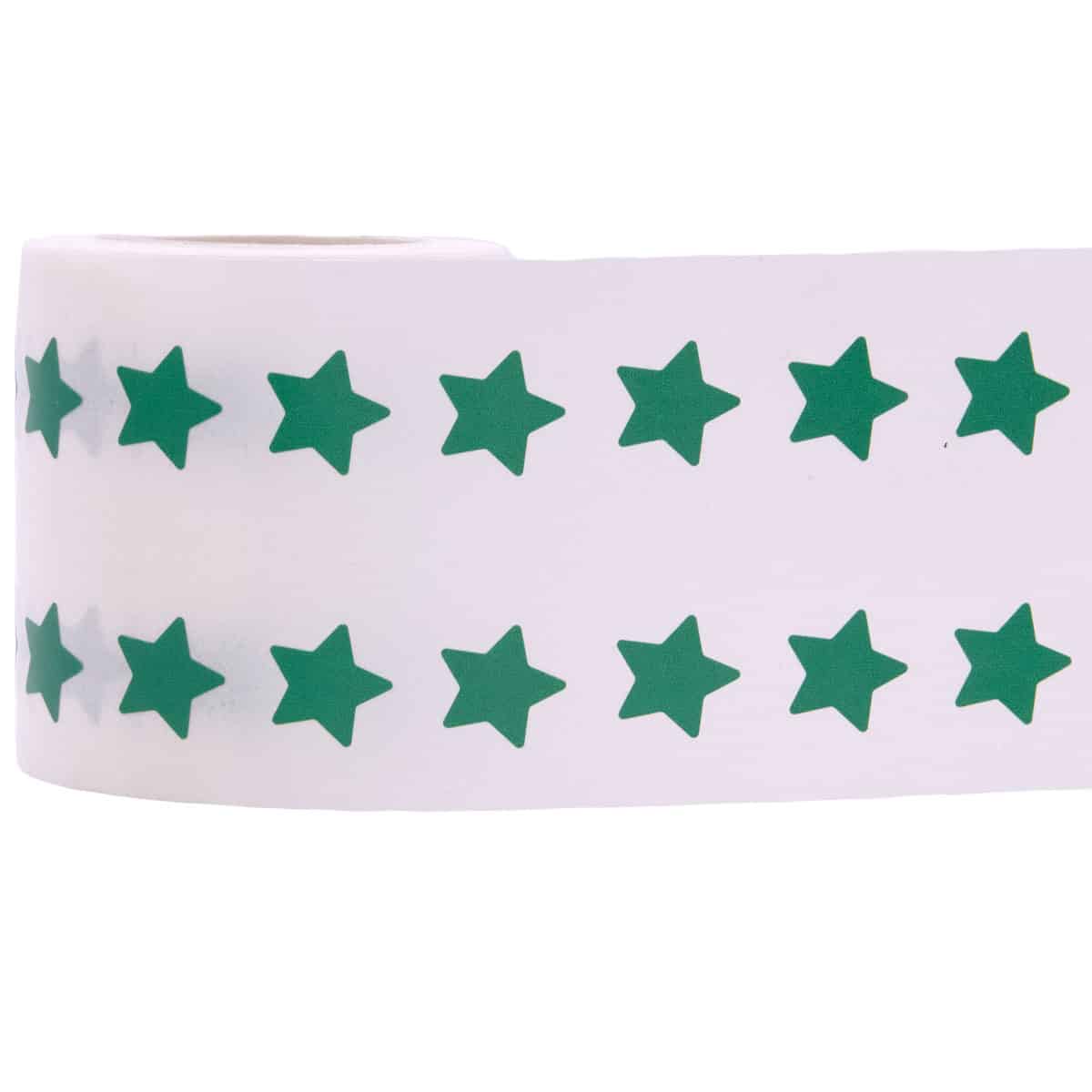 Small Green Star Stickers 1/2" Inch QTY 1,000 Small Green Star Stickers 1/2" Inch QTY 1,000