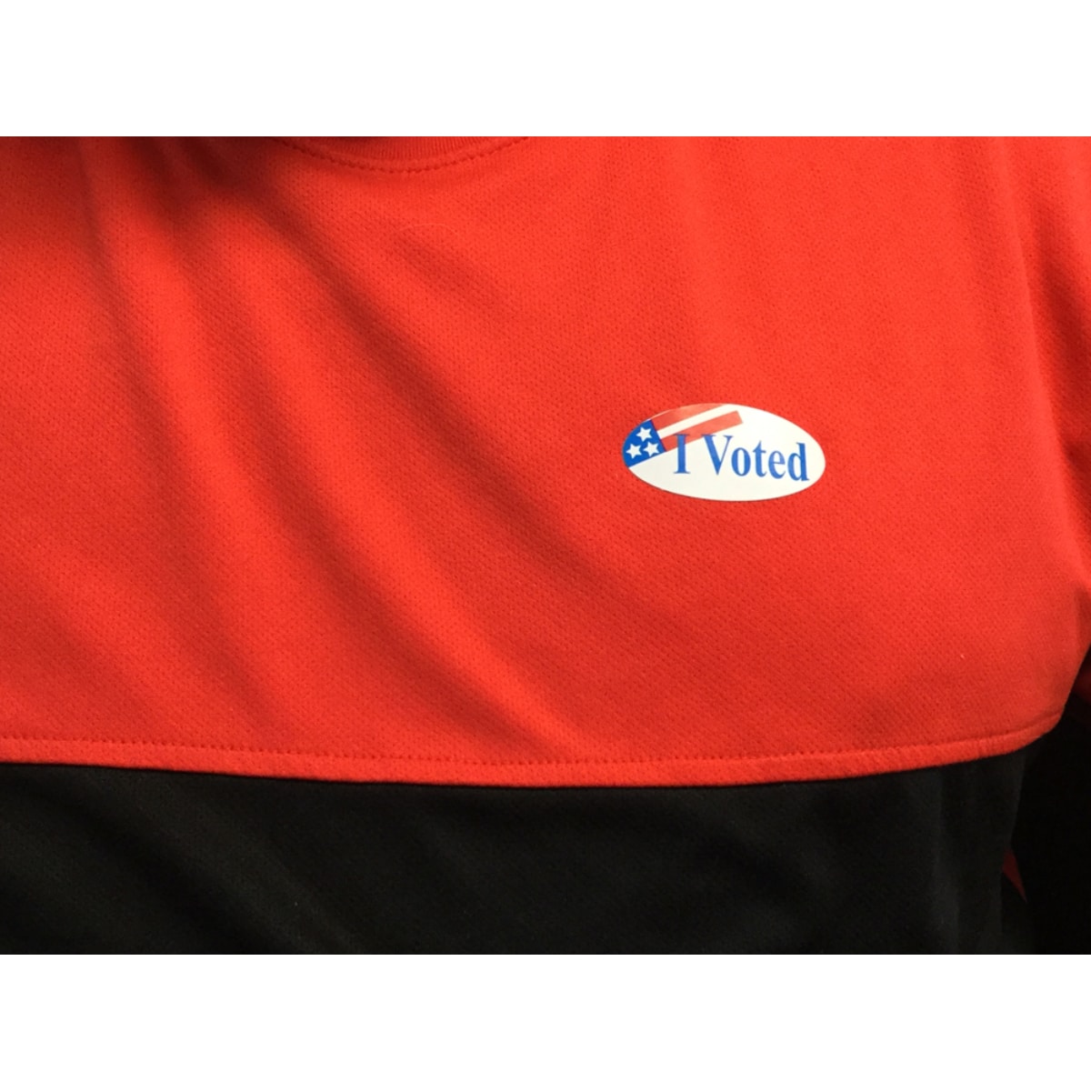 I Voted Stickers Semi-Gloss Oval 1" x 2" QTY 500