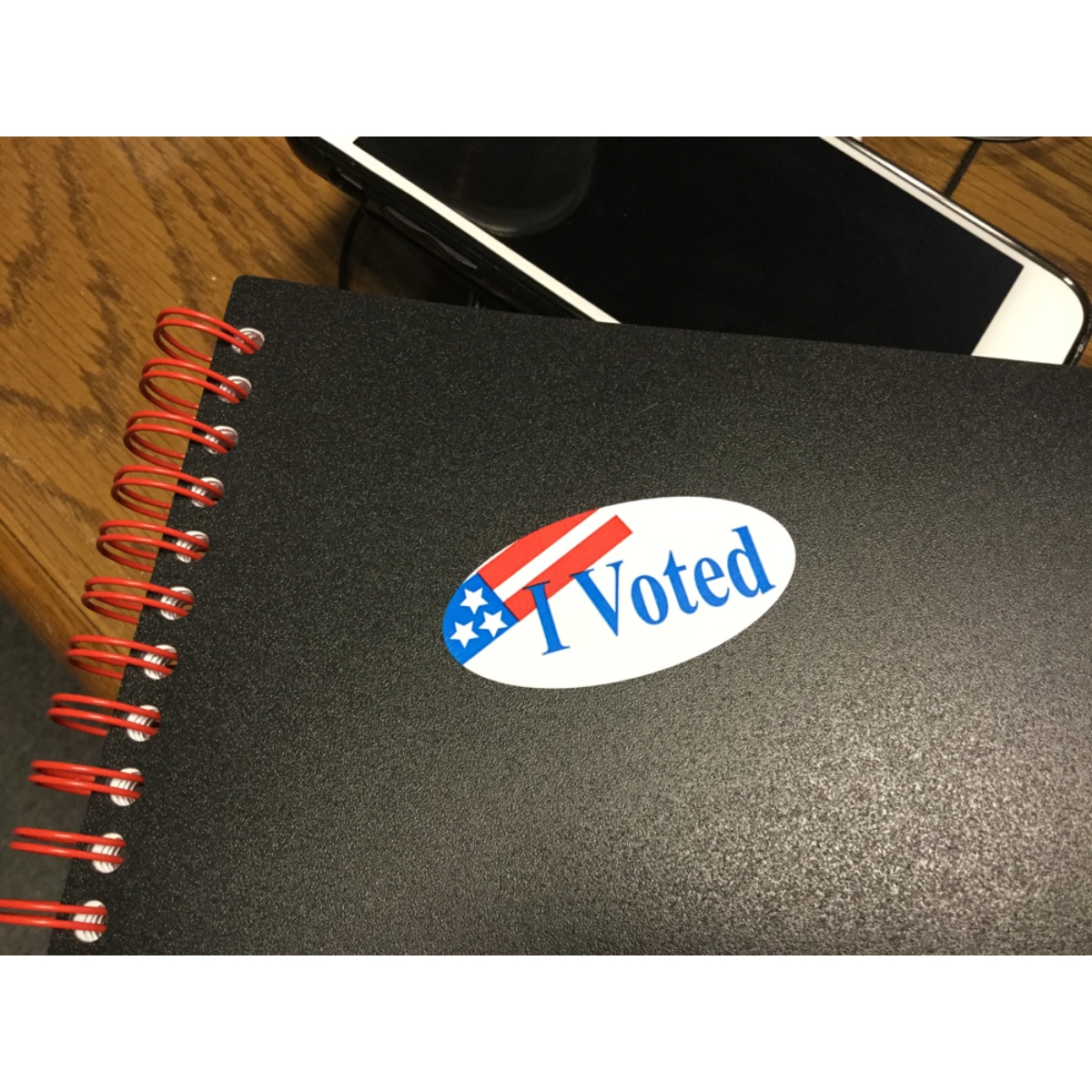 I Voted Stickers Semi-Gloss Oval 1" x 2" QTY 500