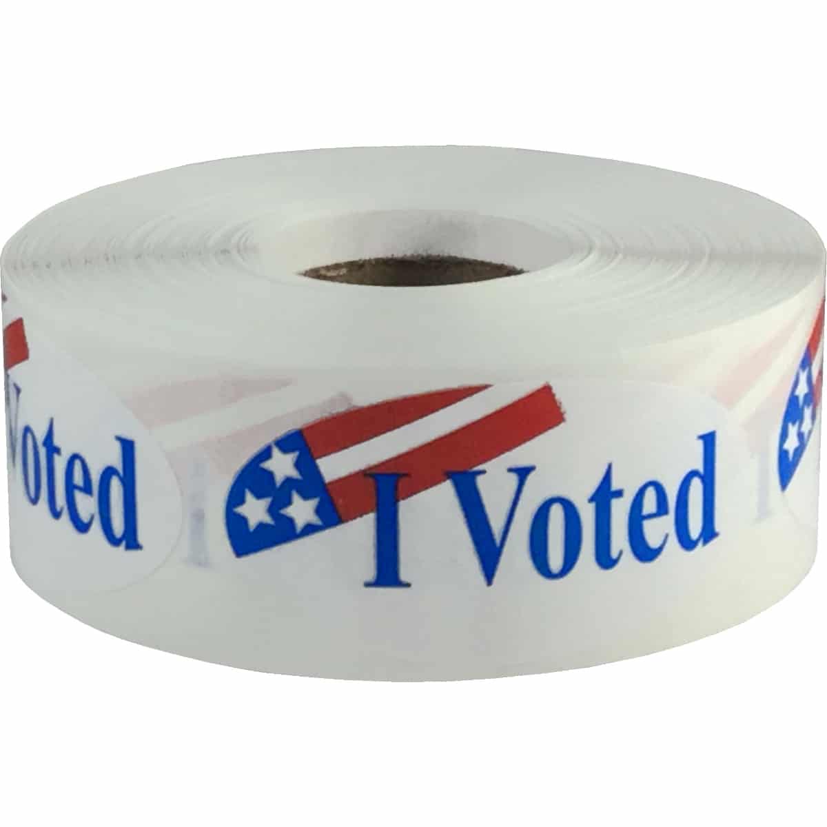 I Voted Stickers Semi-Gloss Oval 1" x 2" QTY 500